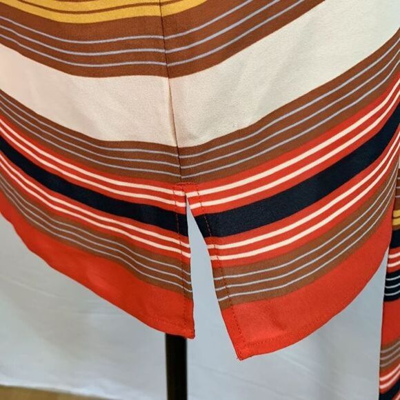 Ann Taylor LOFT Multi Striped Sleeveless Blouse Tank Top - Picture 7 of 9